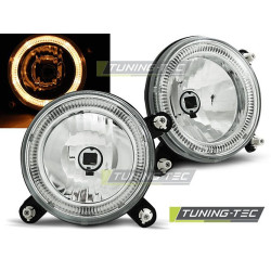 TUNING-TEC első lámpák (Angel Eyes) VW GOLF 1 / GOLF 2-höz, króm