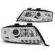 Világítás TUNING-TEC első lámpák (Tube Light) AUDI A6 05.97-05.01-hez (H1), króm | race-shop.hu