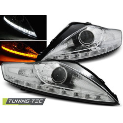 Fényszóró FORD MONDEO 07.07-11.10 Nappali menetfény króm LED IRÁNYJELZŐ