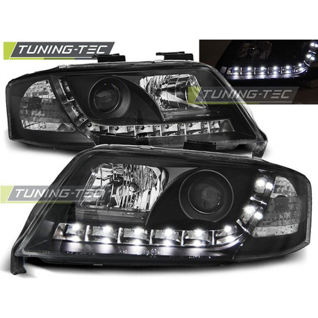 Világítás TUNING-TEC első lámpák (DRL) AUDI A6 06.01-05.04-hez (H1), fekete | race-shop.hu