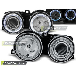TUNING-TEC első lámpák (Angel Eyes) BMW E30 11.82-06.94-hez (H7/H1), króm