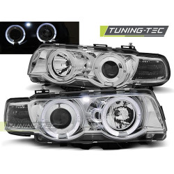Fényszóró ANGEL EYES króm BMW E38 09.98-07.01