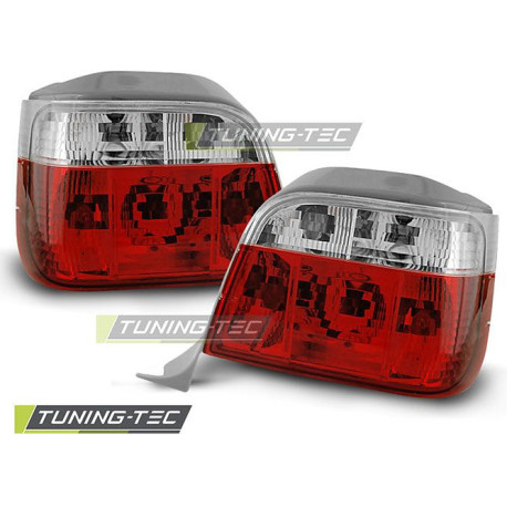 Világítás TUNING-TEC hátsó lámpák BMW E36 05.94-08.99 TOURING-hez, piros-fehér | race-shop.hu