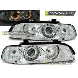 Fényszóró ANGEL EYES króm BMW E39 09.95-06.03