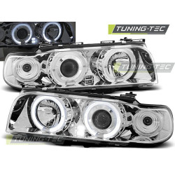 Fényszóró ANGEL EYES króm BMW E38 06.94 - 08.98