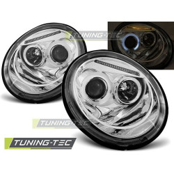 TUNING-TEC első lámpák (Angel Eyes) VW NEW BEETLE 10.98-05.05-höz (H1), króm