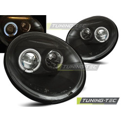 Fényszóró ANGEL EYES fekete VW NEW BEETLE 10.98-05.05
