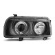 Világítás TUNING-TEC első lámpák (Angel Eyes) VW VENTO 01.92-08.98-hoz (H1), fekete | race-shop.hu