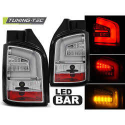 TUNING-TEC LED hátsó lámpák (LED Bar) VW T5 04.03-09-hez, króm