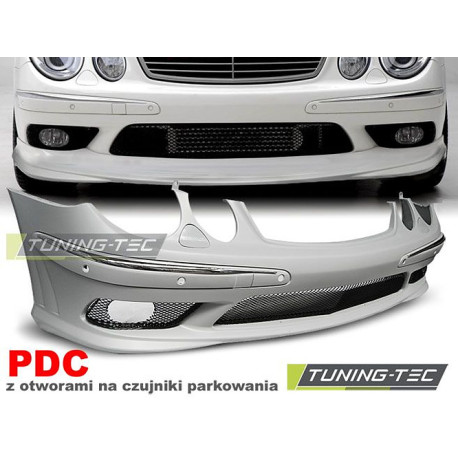 Body kitek és vizuális kiegészítők TUNING-TEC első lökhárító (Sport) MERCEDES W211 02-06-hoz (parkolószenzorral) | race-shop.hu