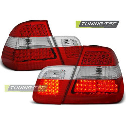 TUNING-TEC LED hátsó lámpák BMW E46 09.01-03.05 SEDAN-hoz, piros-fehér, V1