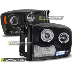 DODGE RAM 06-08 ANGEL EYES FEKETE