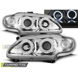 TUNING-TEC első lámpák (Angel Eyes) RENAULT MEGANE / SCENIC 96-99-hez (H1), króm