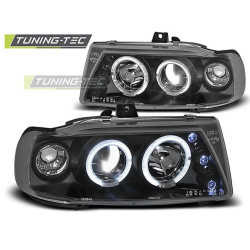 Fényszóró ANGEL EYES fekete SEAT IBIZA / CORDOBA/ POLO VARIANT, SEDAN 10.93-08.99