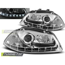 TUNING-TEC első lámpák (DRL) SEAT IBIZA 6L 04.02-08-hoz (H1), króm, V1