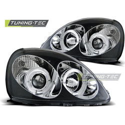Fényszóró TOYOTA YARIS 04.99-09.03 ANGEL EYES fekete