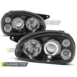 Fényszóró OPEL CORSA B 02.93-10.00 ANGEL EYES fekete