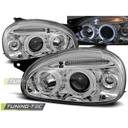 Fényszóró OPEL CORSA B 02.93-10.00 ANGEL EYES króm