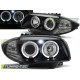 TUNING-TEC első lámpák (Angel Eyes) BMW 1 E87/E81/82/88 04-11-hez (H7), fekete, V1