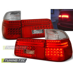 TUNING-TEC LED hátsó lámpák BMW E39 97-08.00 TOURING-hez, piros-fehér