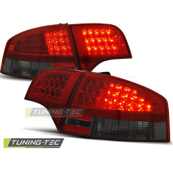 TUNING-TEC LED hátsó lámpák AUDI A4 B7 11.04-11.07 SEDAN-hoz, piros-füstös