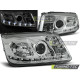 TUNING-TEC első lámpák (DRL) VW BORA 09.98-05.05-höz (H1), króm, V1