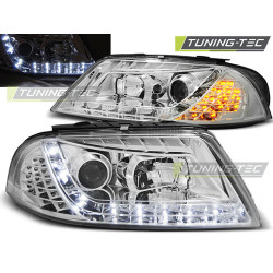 TUNING-TEC első lámpák (DRL) VW PASSAT 3BG B5 FL 09.00-03.05-höz (H1), króm