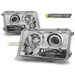 TUNING-TEC első lámpák MERCEDES W124 E-KLASA 05.93-06.95-höz (H7/H1), króm