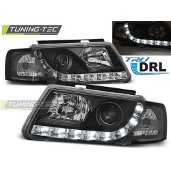 TUNING-TEC első lámpák (True DRL) VW PASSAT B5 3B 11.96-08.00-hoz (H1), fekete