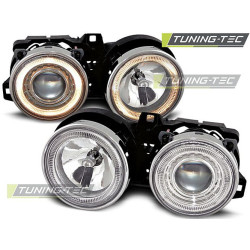TUNING-TEC első lámpák (Angel Eyes) BMW E30 11.82-06.94-hez (H1), króm