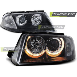 Fényszóró ANGEL EYES fekete VW PASSAT 3BG B5 FL 09.00-03.05