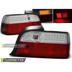 TUNING-TEC LED hátsó lámpák BMW E36 12.90-08.99 COUPE-hez, piros-fehér