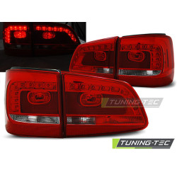 TUNING-TEC LED hátsó lámpák VW TOURAN 08.10-hoz, piros-fehér