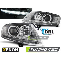 XENON Fényszóró TRUE DRL króm AUDI A6 C6 04.04-08