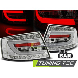 TUNING-TEC LED hátsó lámpák AUDI A6 C6 SEDAN 04.04-08 6PIN-hez (LIMOUSINE), króm