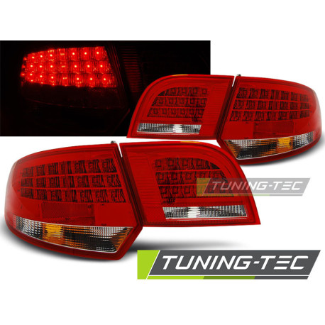 Világítás TUNING-TEC LED hátsó lámpák AUDI A3 8P 04-08 SPORTBACK-hoz, piros-fehér, V1 | race-shop.hu