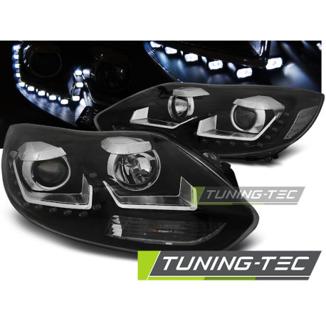 Világítás TUNING-TEC első lámpák (DRL) FORD FOCUS MK3 11- 10.14-hez (H7/H1), fekete | race-shop.hu