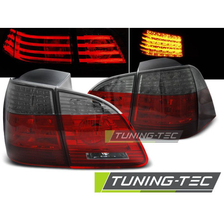 Világítás TUNING-TEC LED hátsó lámpák BMW E61 04-03.07 TOURING-hez, piros-füstös | race-shop.hu