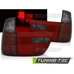 TUNING-TEC LED hátsó lámpák BMW X5 E53 09.99-06-hoz, piros-füstös