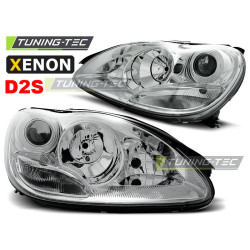 TUNING-TEC első lámpák XENON MERCEDES W220 S-KLASA 10.02-05.05-höz (D2S/H7), króm