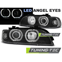 Fényszóró ANGEL EYES LED fekete BMW E39 09.95-06.03