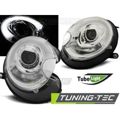 TUNING-TEC első lámpák (Tube Light) BMW MINI (COOPER) 06-14-hez (H7), króm