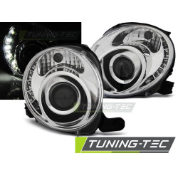 TUNING-TEC első lámpák FIAT 500 07-15-höz (H7), króm