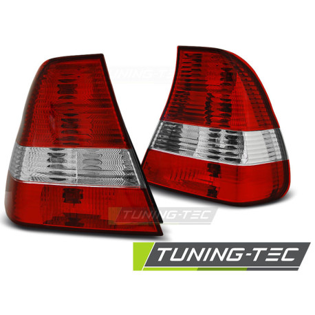 Világítás TUNING-TEC hátsó lámpák BMW E46 06.01-12.04 COMPACT-hoz, piros-fehér | race-shop.hu