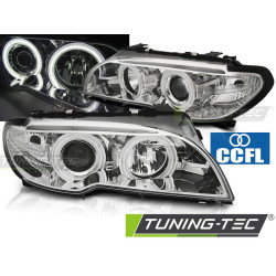 FÉNYSZÓRÓ ANGEL EYES CCFL KRÓM BMW E46 04.03-06 COUPE CABRIO