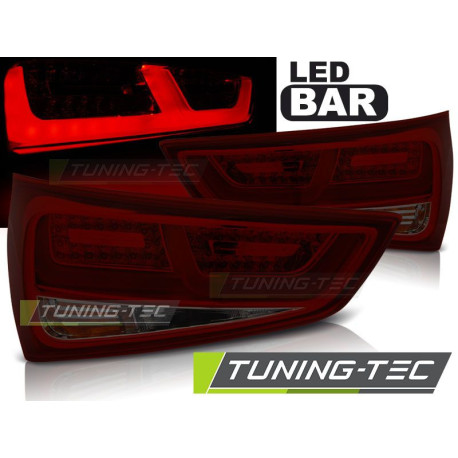 Világítás TUNING-TEC LED hátsó lámpák AUDI A1 2010-12.2014-hez, piros-füstös | race-shop.hu