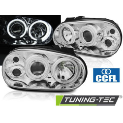 Fényszóró ANGEL EYES CCFL króm VW GOLF 4 09.97-09.03