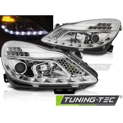 TUNING-TEC első lámpák (DRL) OPEL CORSA D 04.06-11-hez (H1), króm, V2