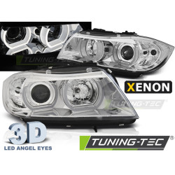 XENON FÉNYSZÓRÓ U-LED FÉNY 3D KRÓM BMW E90/E91 03.05-08.08