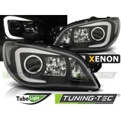 Fényszóró SUBARU IMPREZA II GD 06-07 csőfény fekete HID